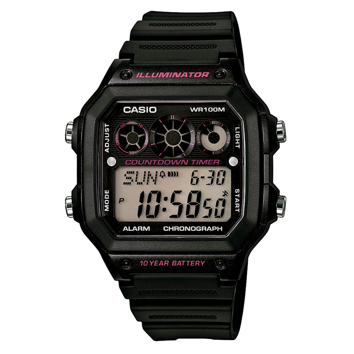 Relógio Casio Masculino Preto Digital AE-1300WH-1A2VDF