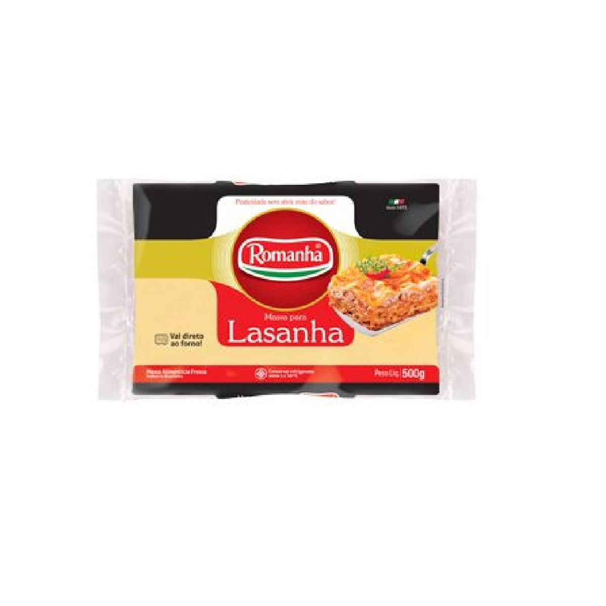 Massa de Lasanha Fresca Romanha 500 g