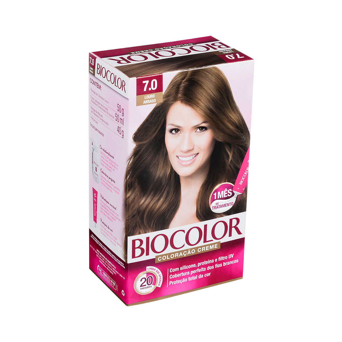 Kit tintura 7.0 louro arraso Biocolor