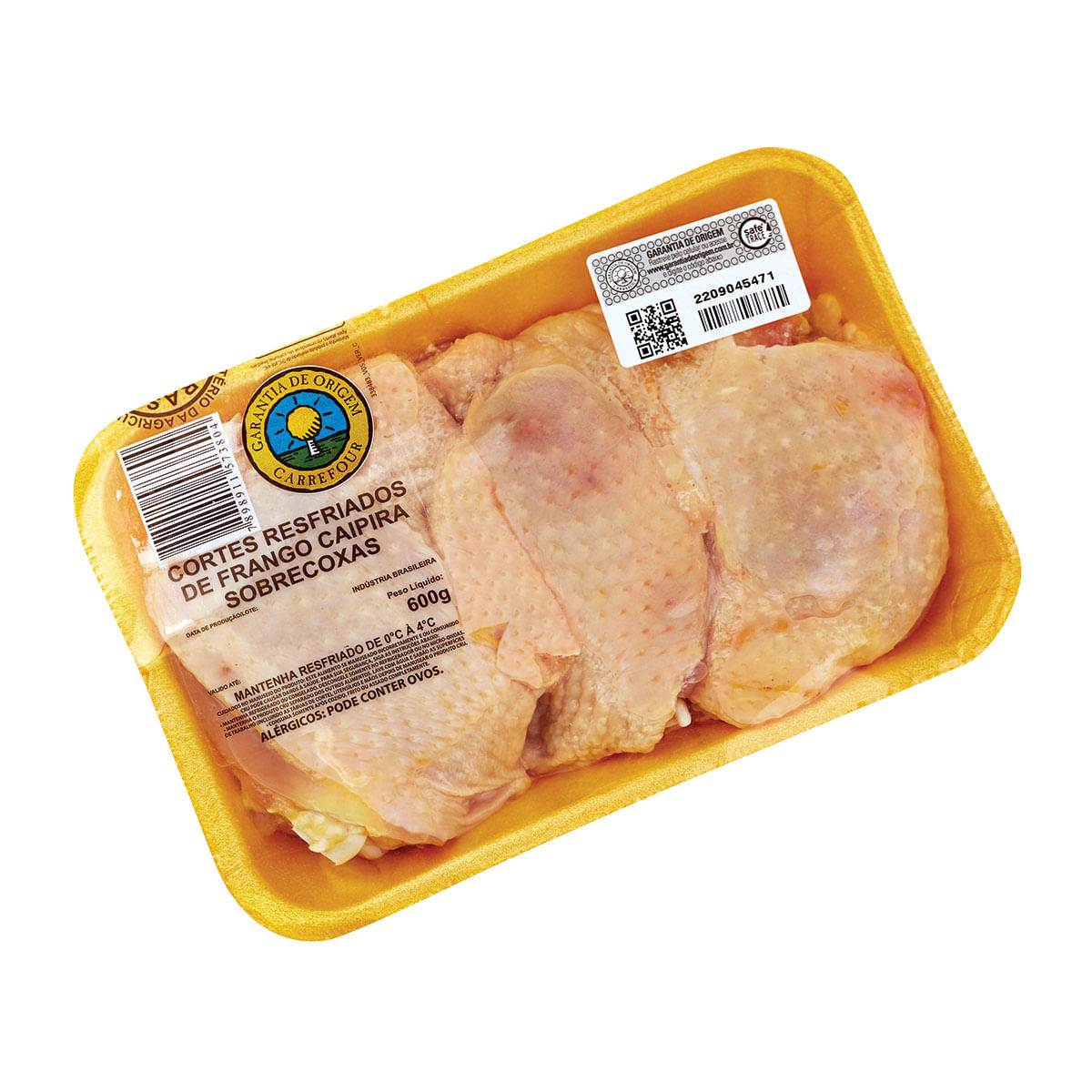 Sobrecoxa de Frango Congelado Carrefour 600g