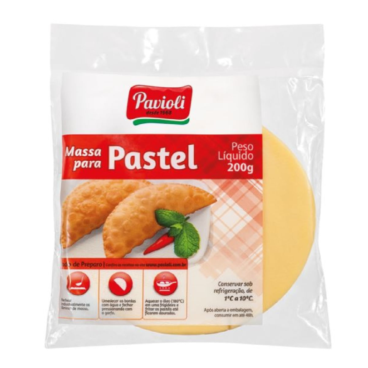 Massa de Pastel Pavioli Média 200 g