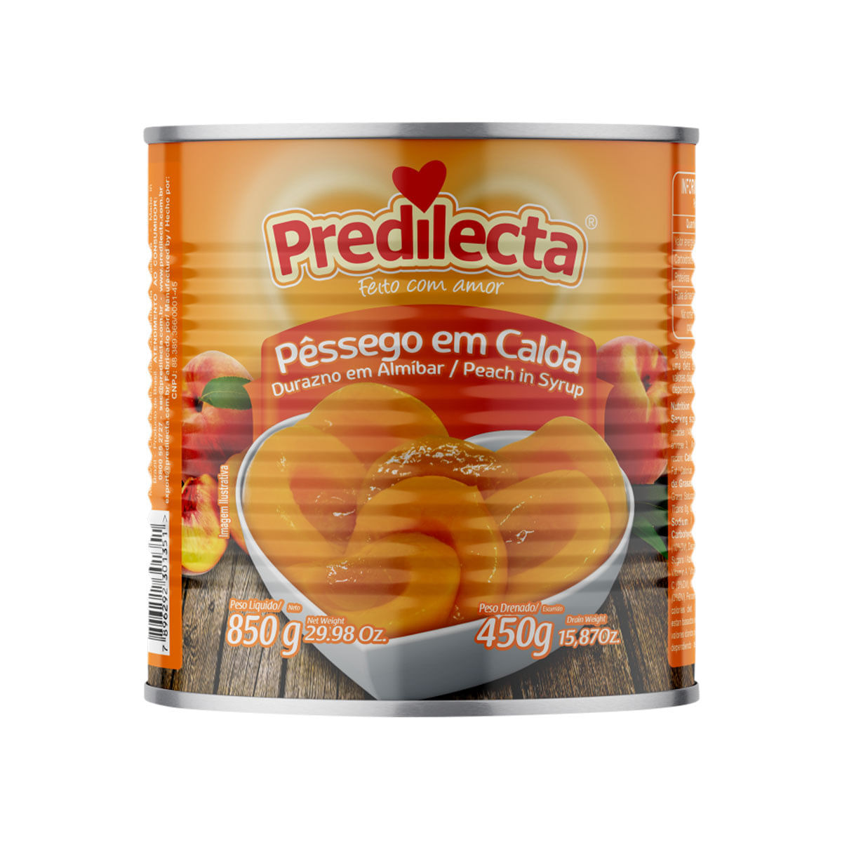 Pêssego em Calda Predilecta 850g