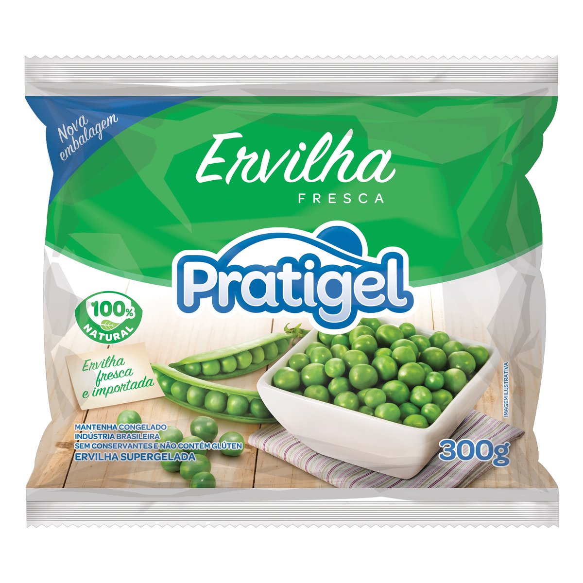 Ervilha Supergelada Fresca Pratigel Pacote 300 g