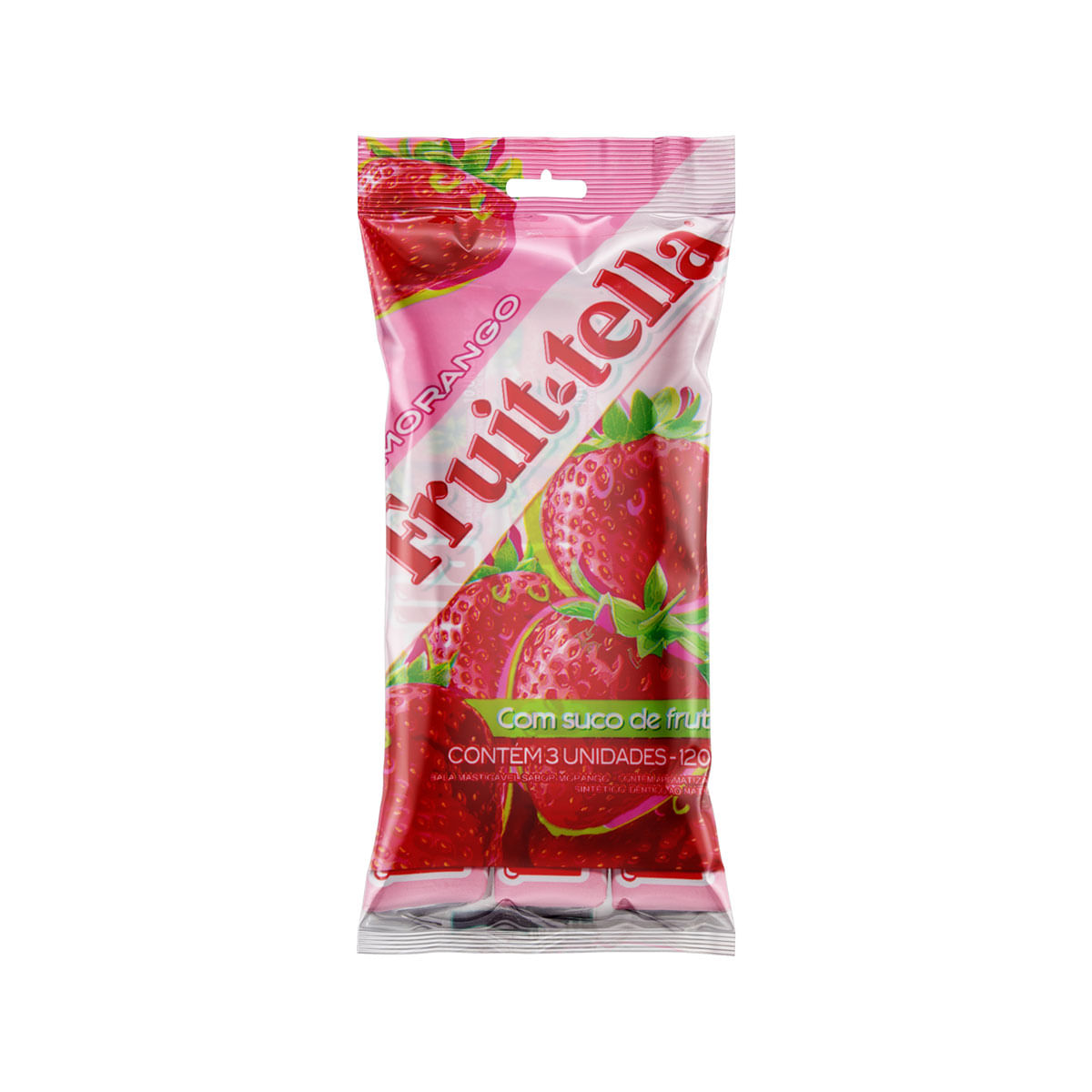 Drops Sabor Morango Fruittella com 3 Unidades 120g