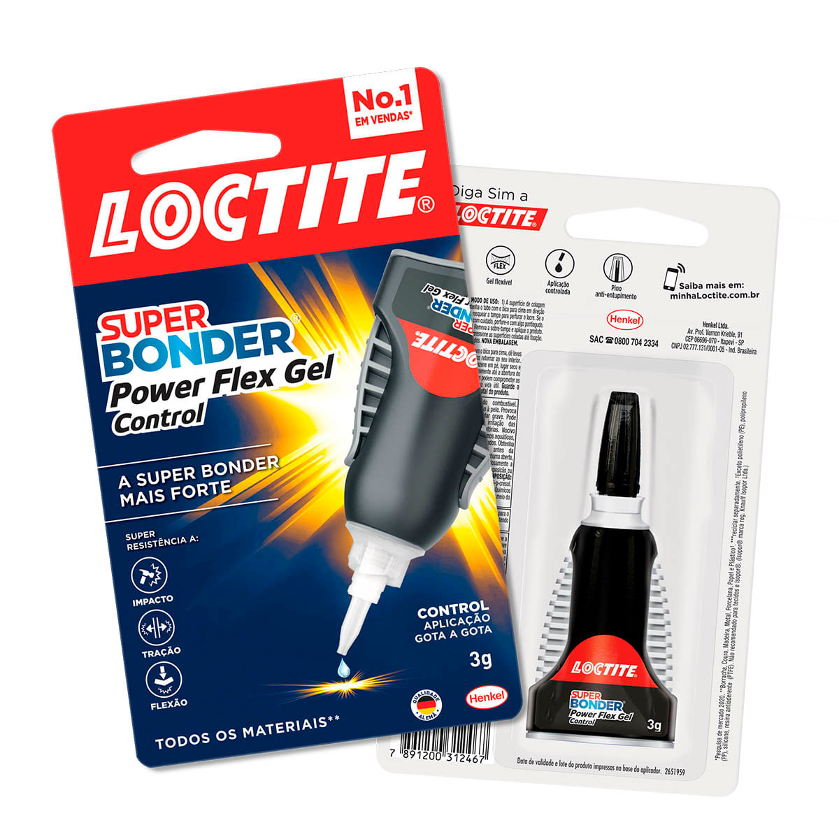 Cola Super Bonder Flex Gel Loctite 3 g