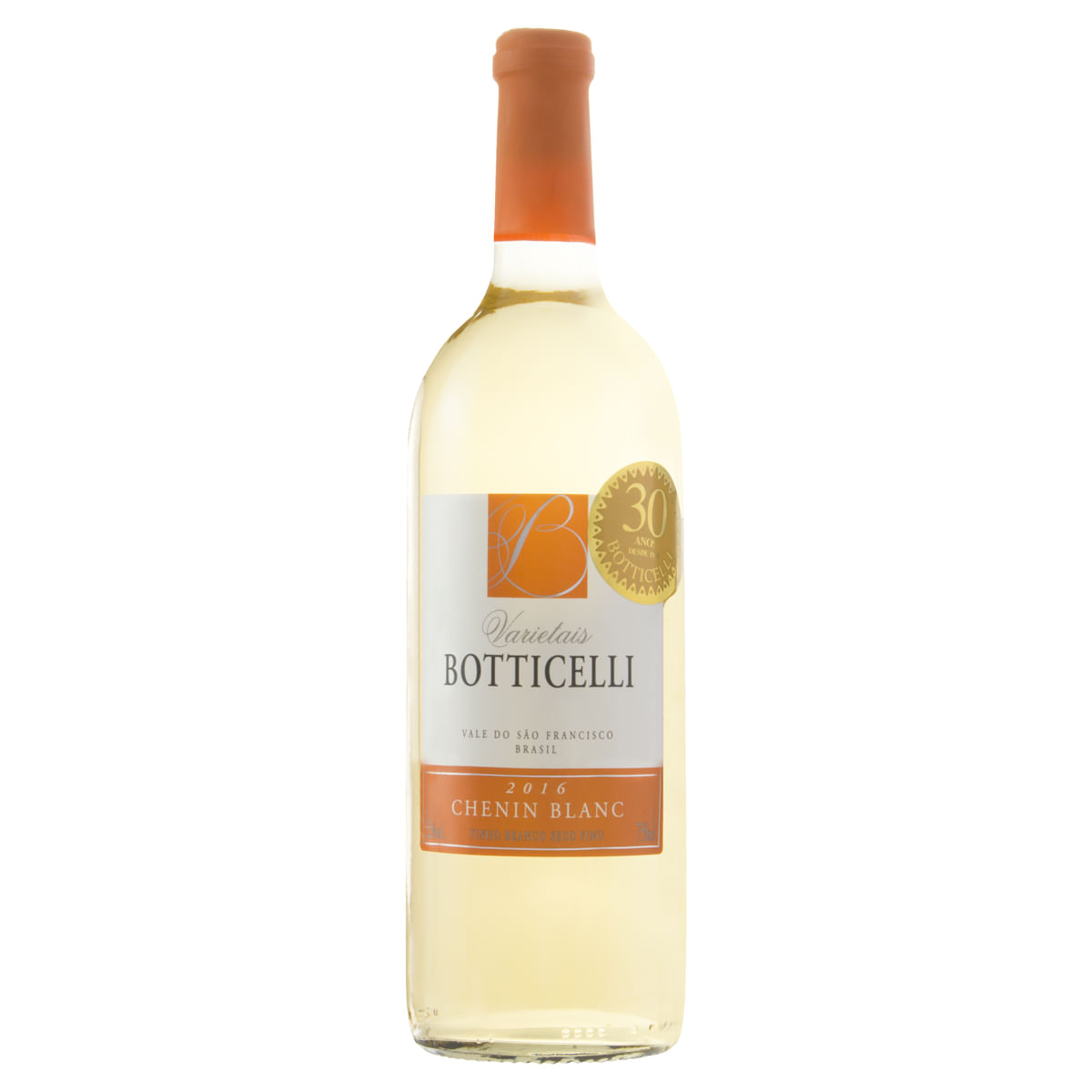 Vinho Brasileiro Branco Seco Botticelli Varietais Chenin Blanc Vale do São Francisco Garrafa 750 ml