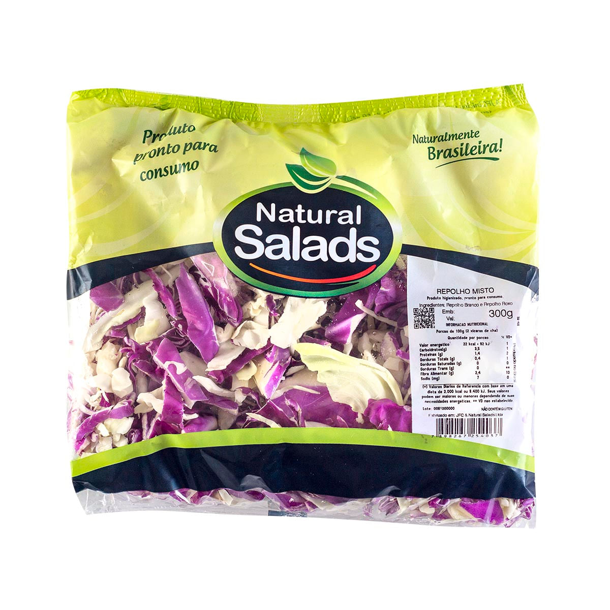 Repolho Misto Natural Salads Higienizado 300g