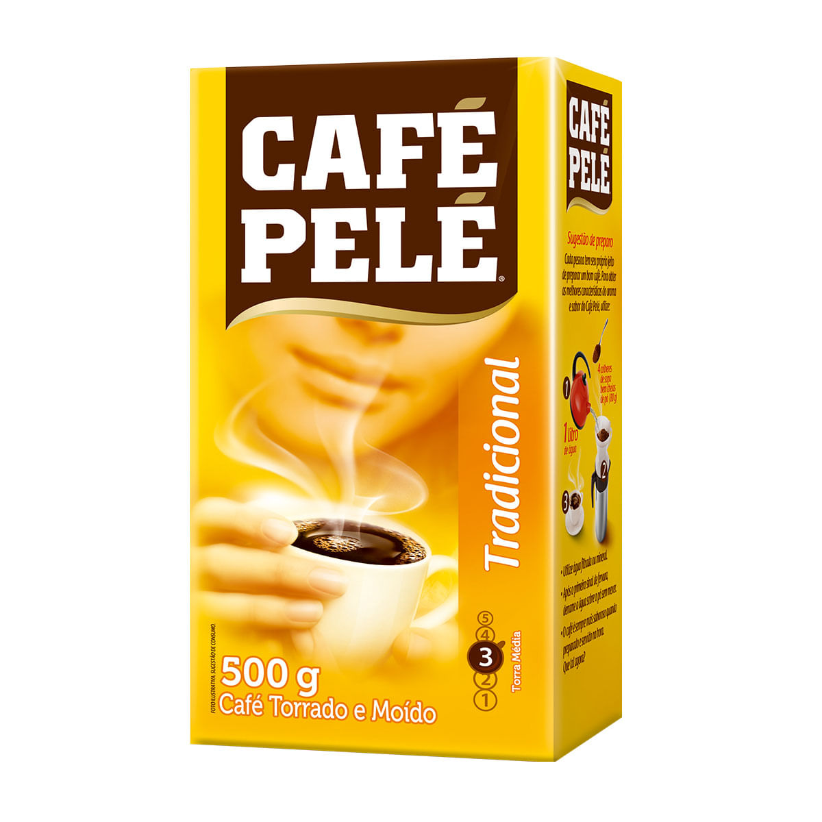 Café em Pó a Vácuo Café Pelé Tradiconal 500g