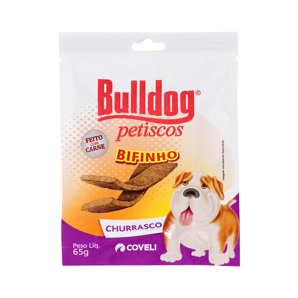 Bifinho Pet Churrasco Bulldog Petiscos 65g