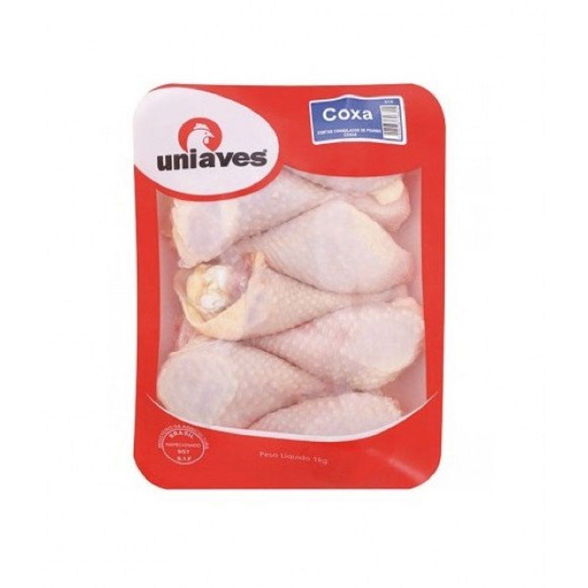 Coxa de Frango Congelado Uniaves 1 kg