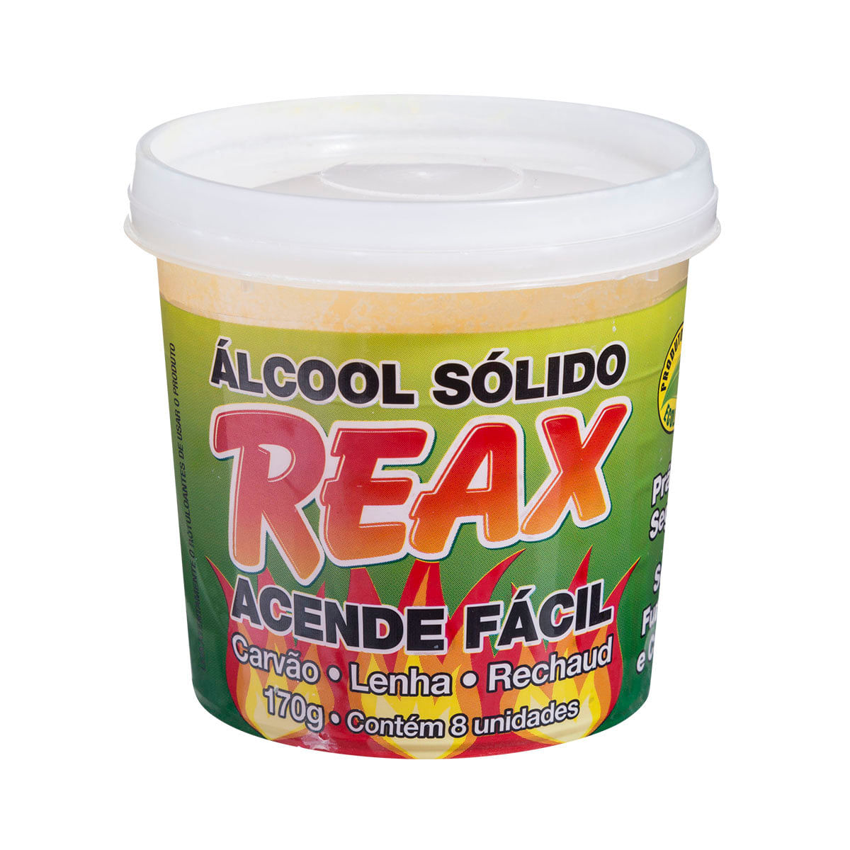 Álcool Sólido Acende Fácil Reax 170g