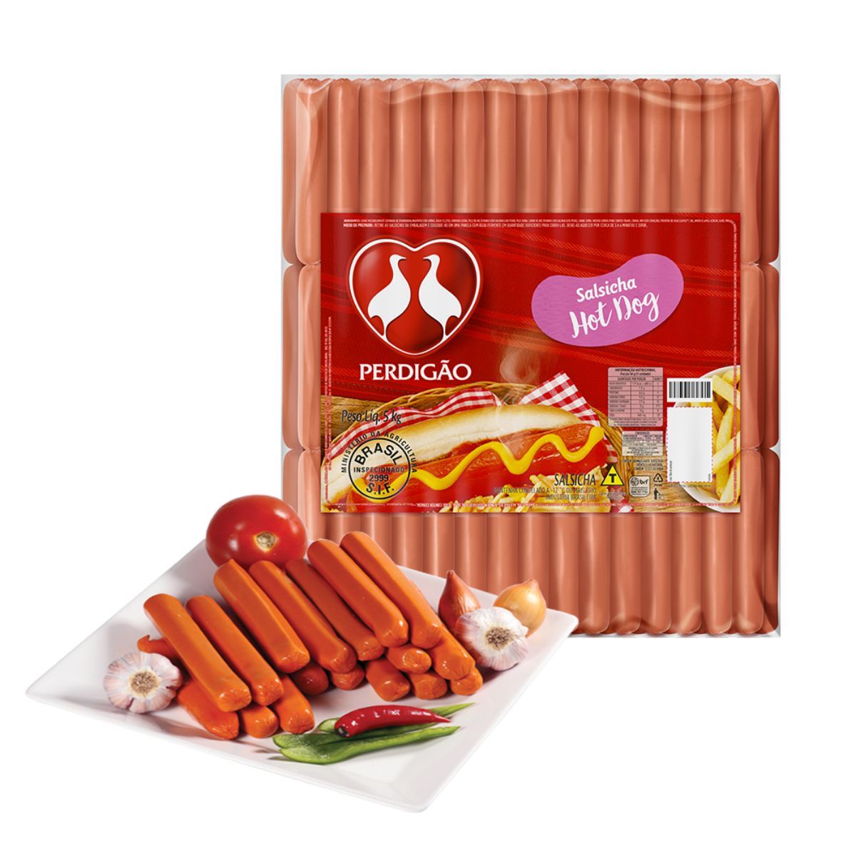 Salsicha Hot Dog Perdigão Aproximadamente 500 g