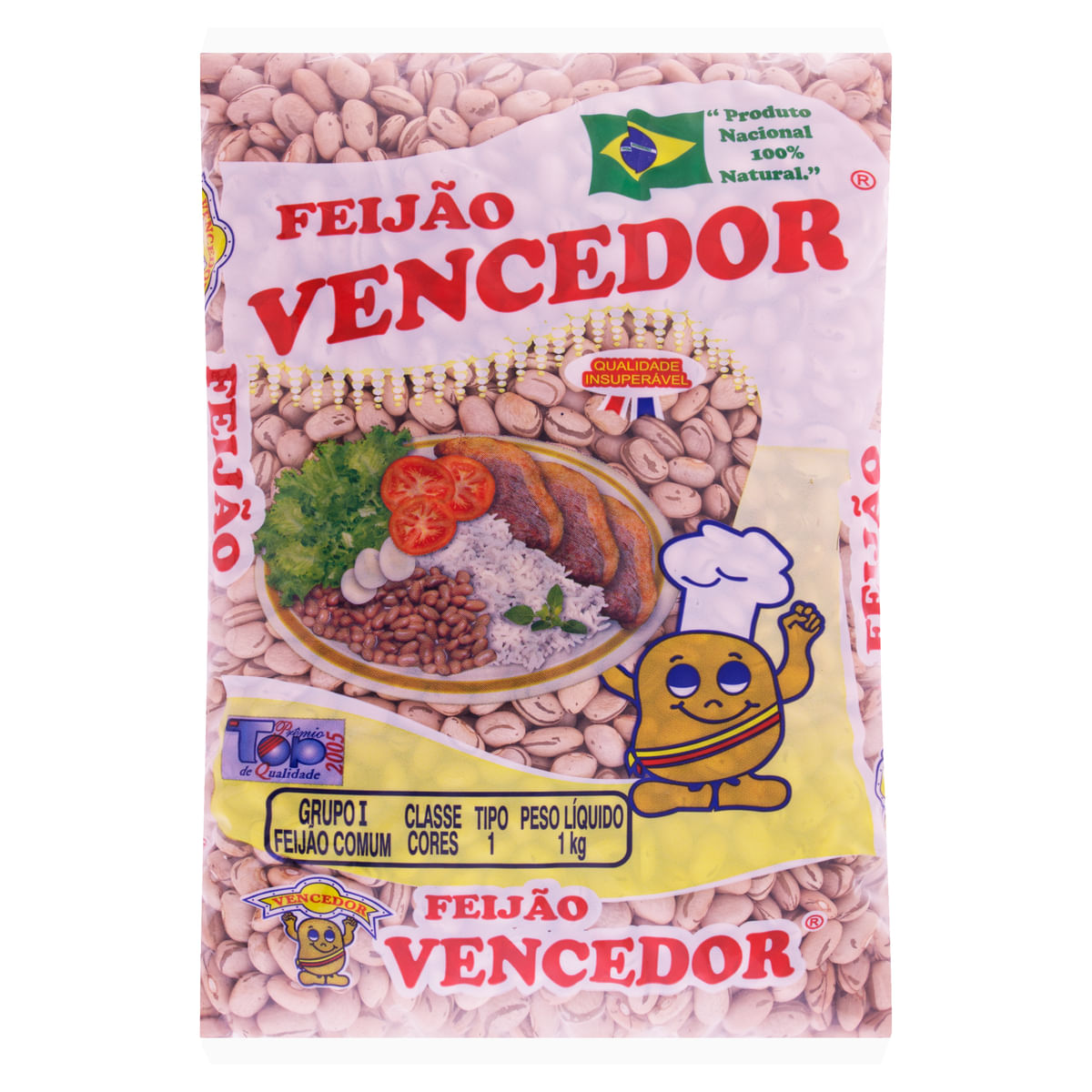 Feijão Carioca Tipo 1 Vencedor 1kg