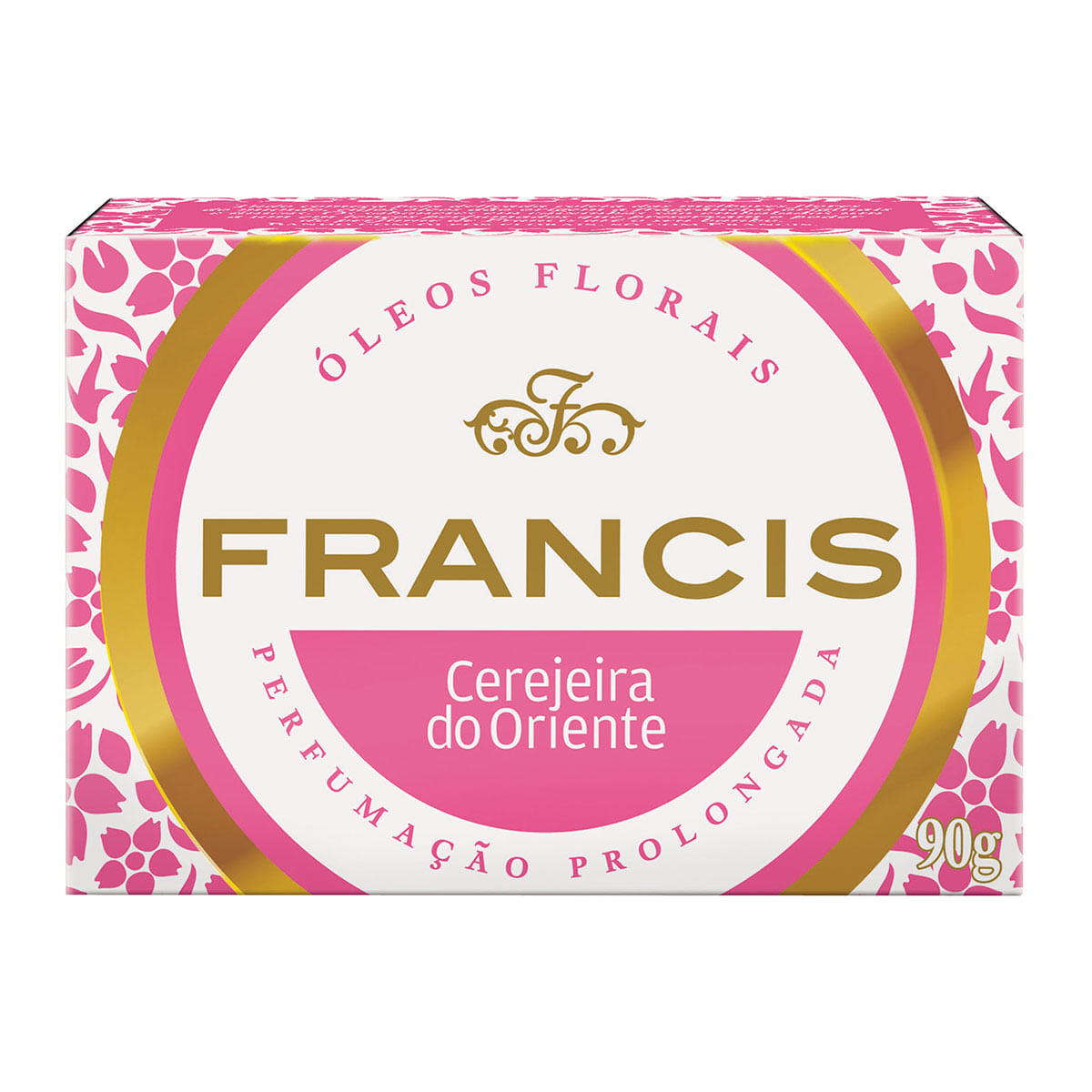 Sabonete em Barra Corporal Francis Clássico Cerejeira do Oriente 90g - Rosa