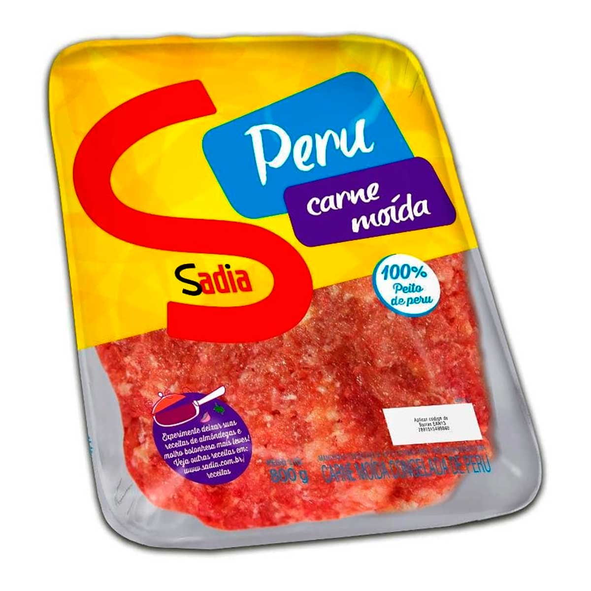 Peito de Peru Moído Congelado Sadia 800 g