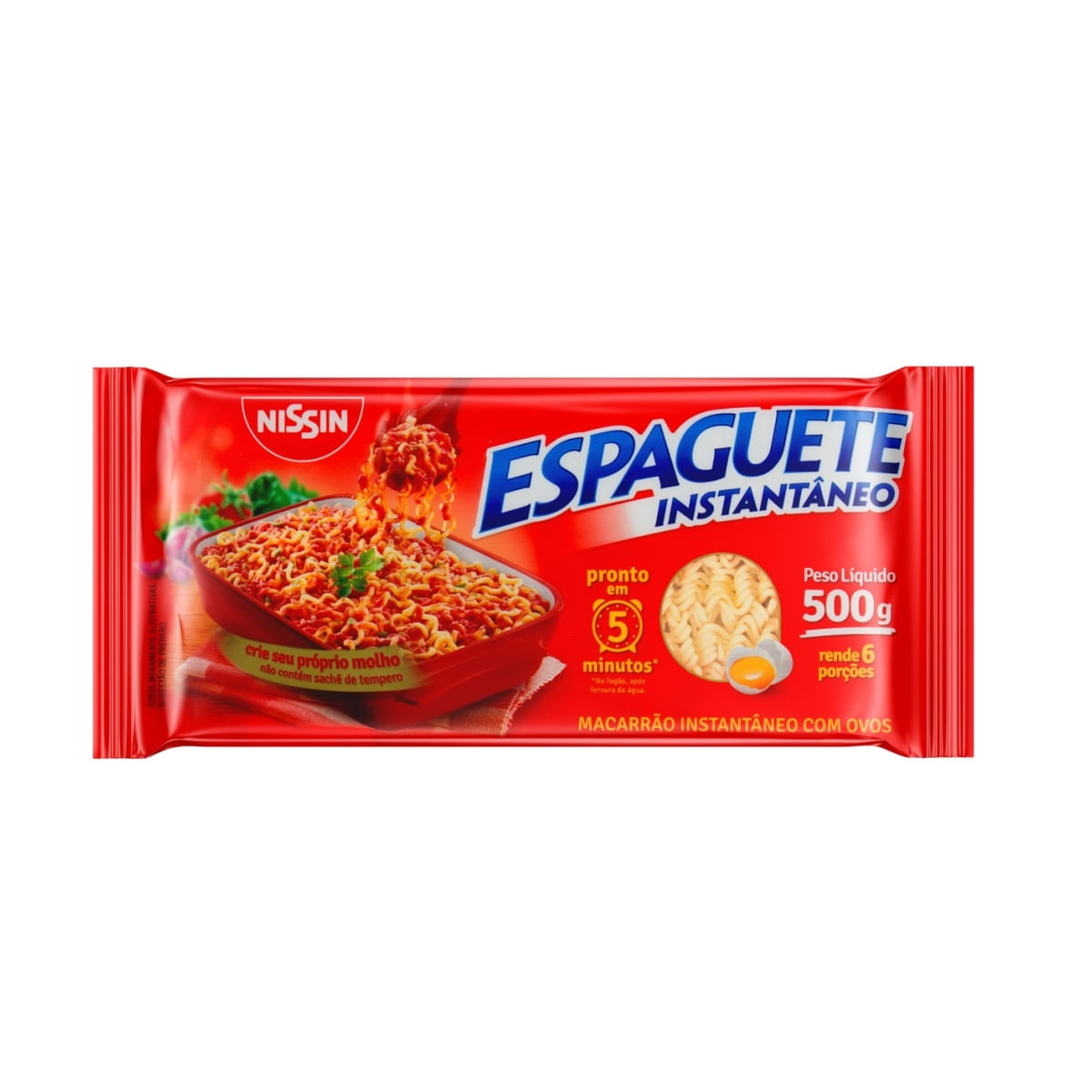 Macarrão Instantâneo Nissin Espaguete 500g