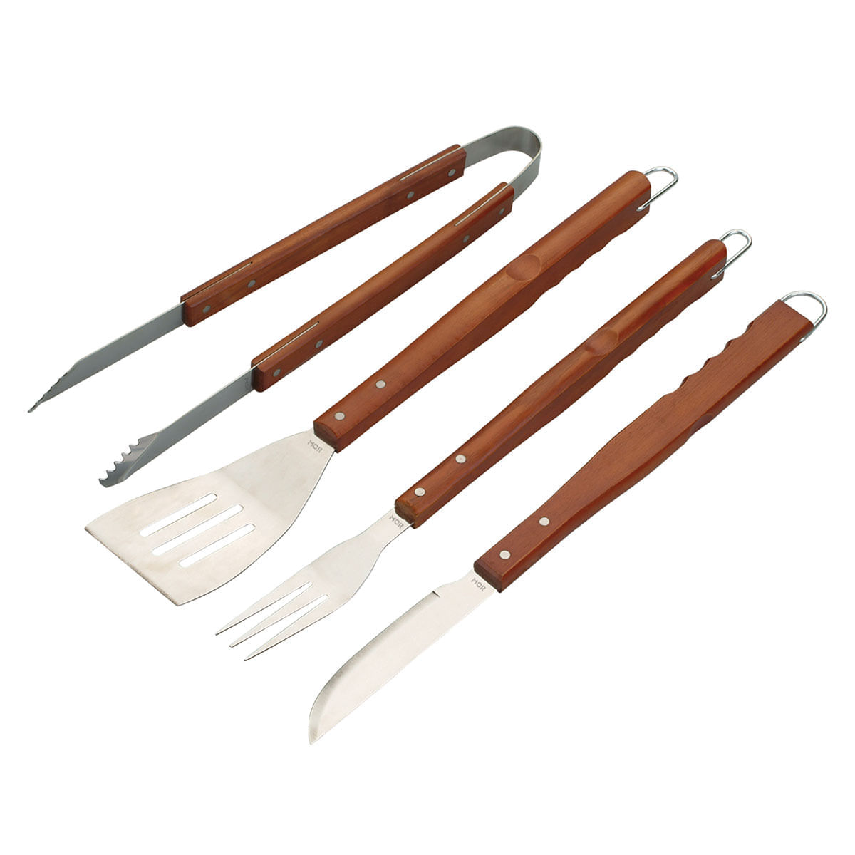 Kit para Churrasco 4 Peças em Inox Mor 3311