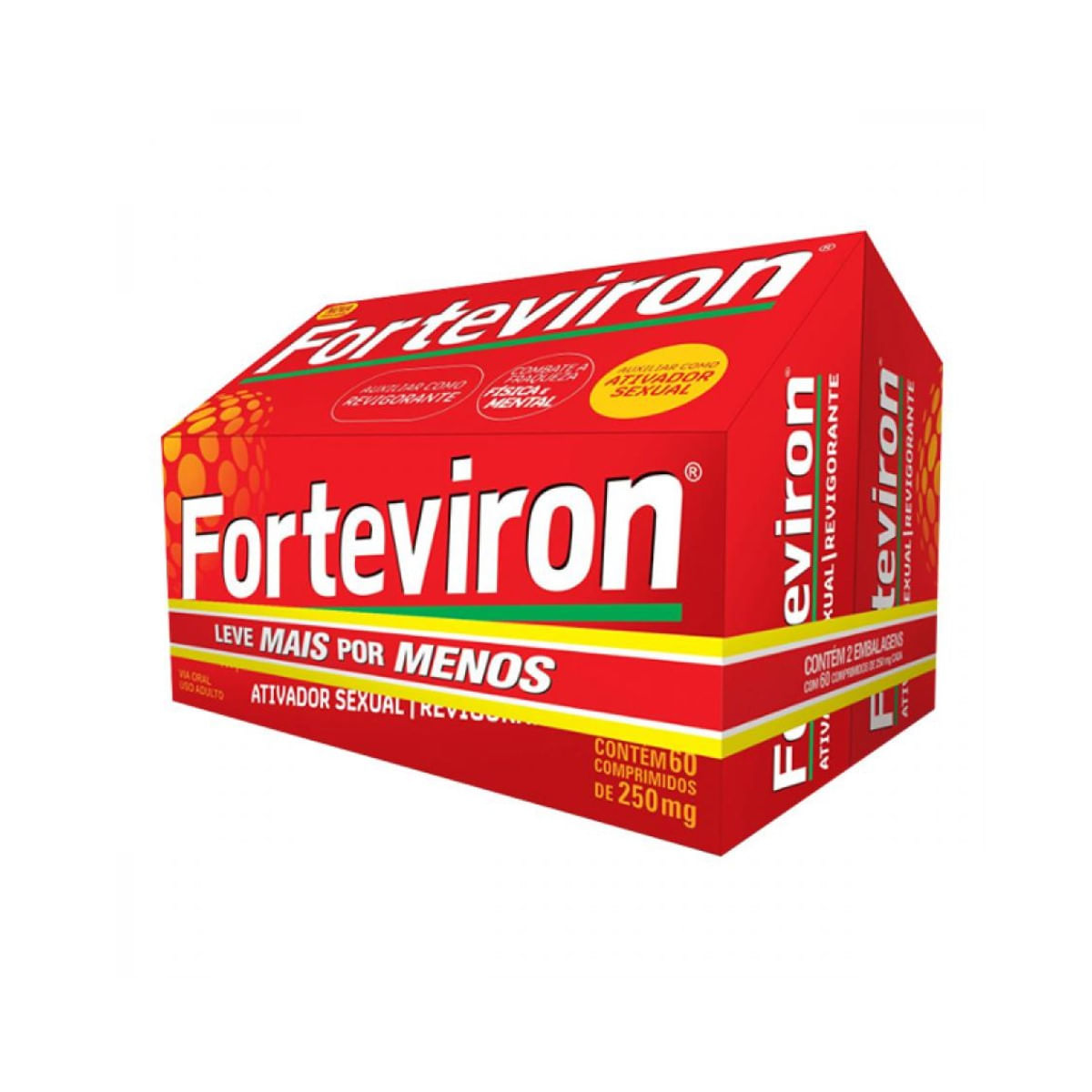 2 Caixas Comprimido Forteviron 250mg 60un