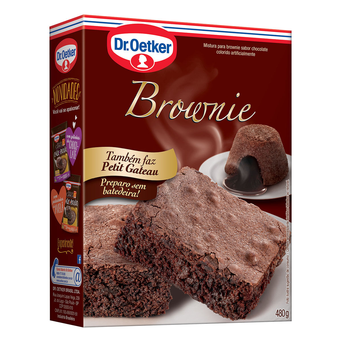 Mistura para Brownie Sabor Chocolate Dr. Oetker 480g