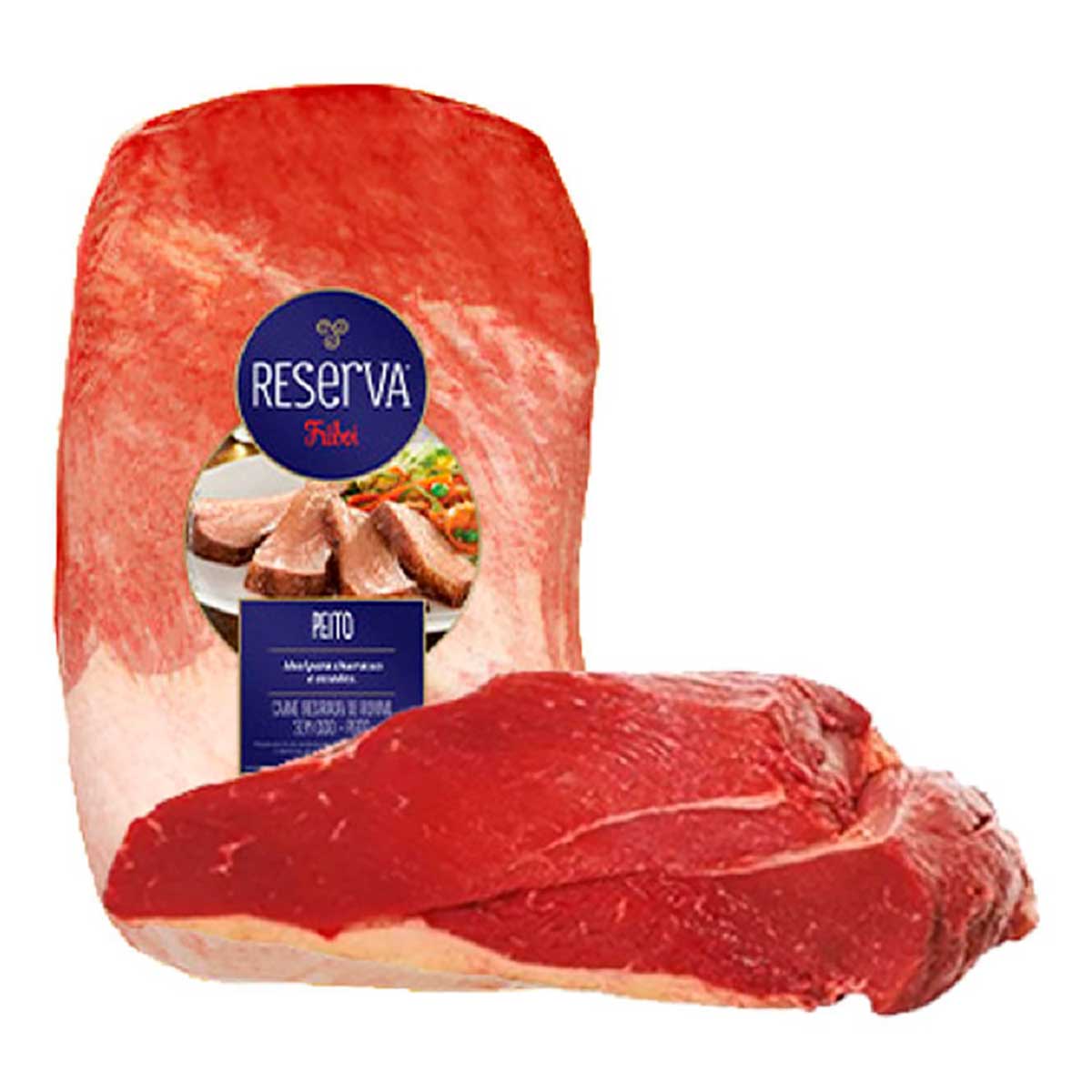 Peito E Costela Bovino Reserva Congelado Friboi Reserva Aproximadamente 1,8 Kg