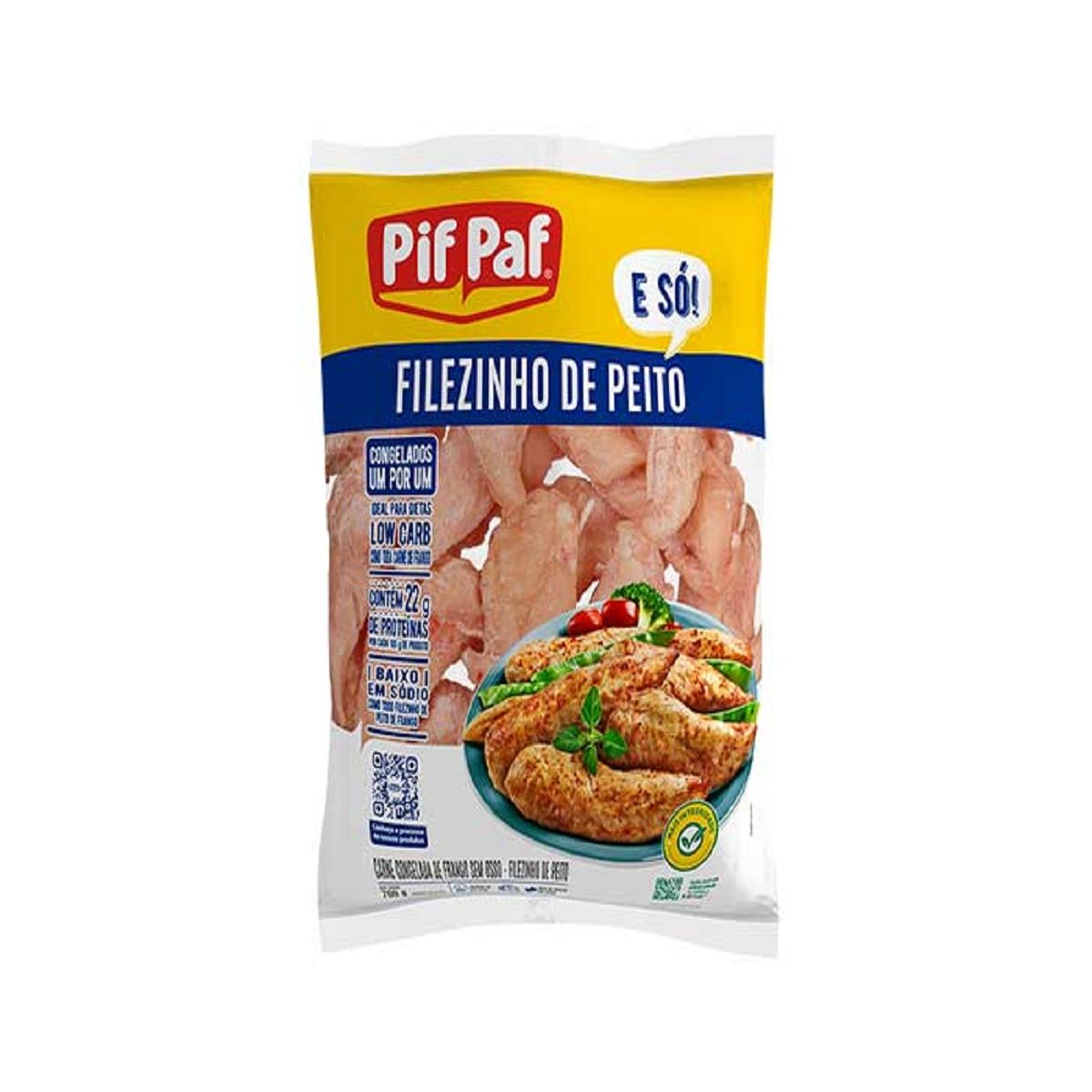 Filé de Peito de Frango Filezinho Congelado Pif Paf 1 kg