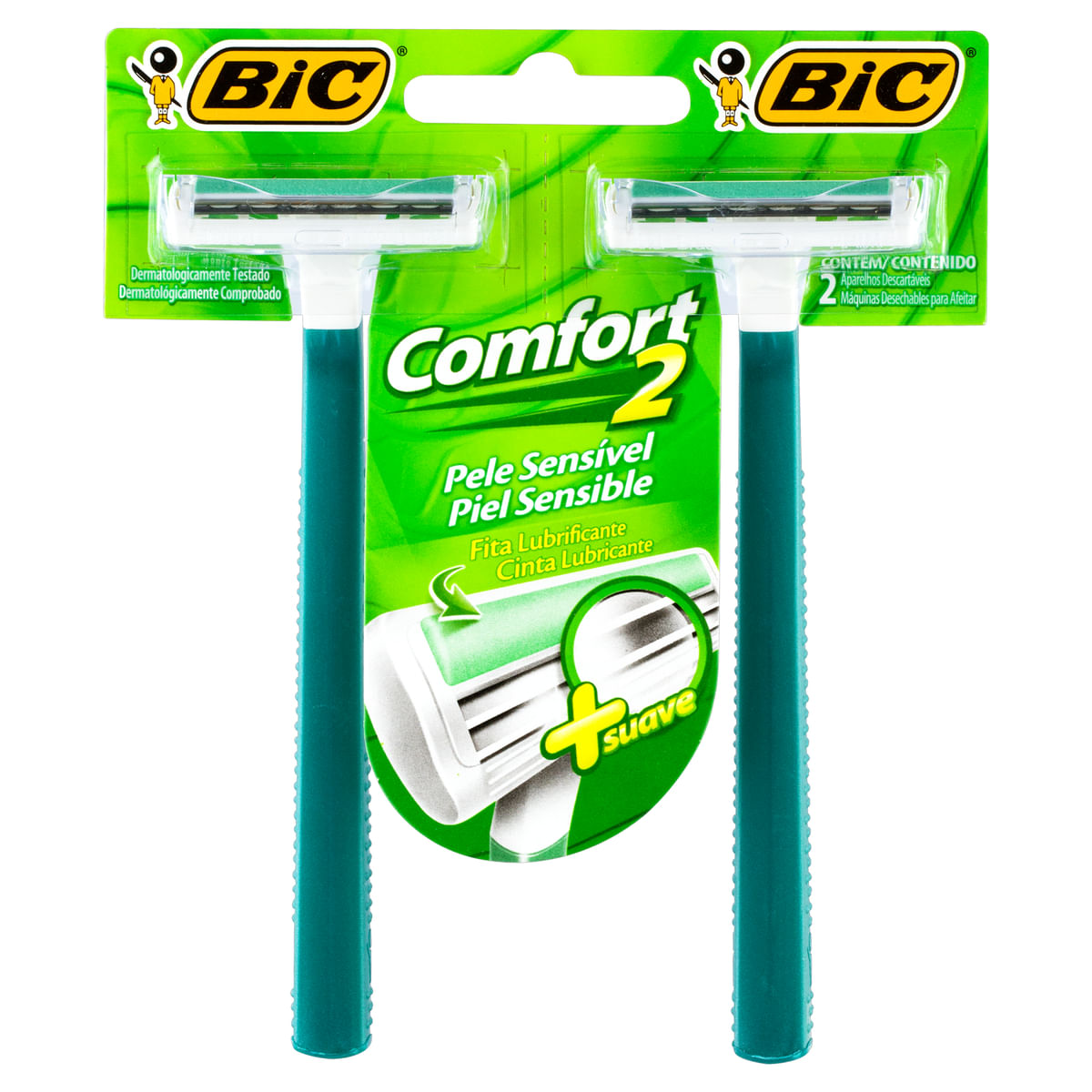 Aparelho de Barbear Descartável Bic Comfort 2 2 Unidades