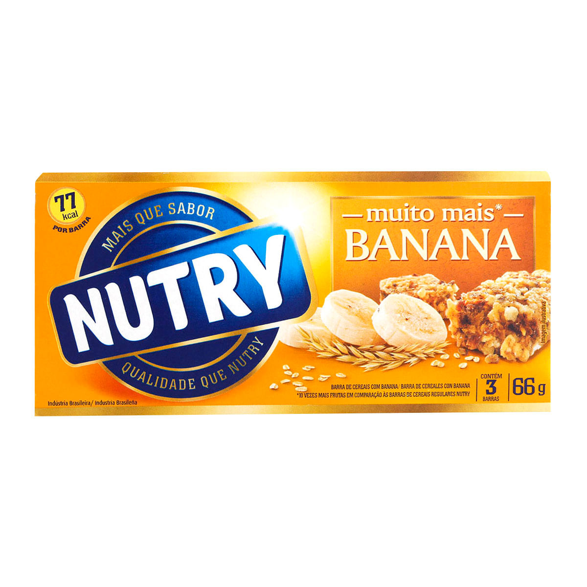 Barra de Cereal sabor Banana Nutry 3 unidades