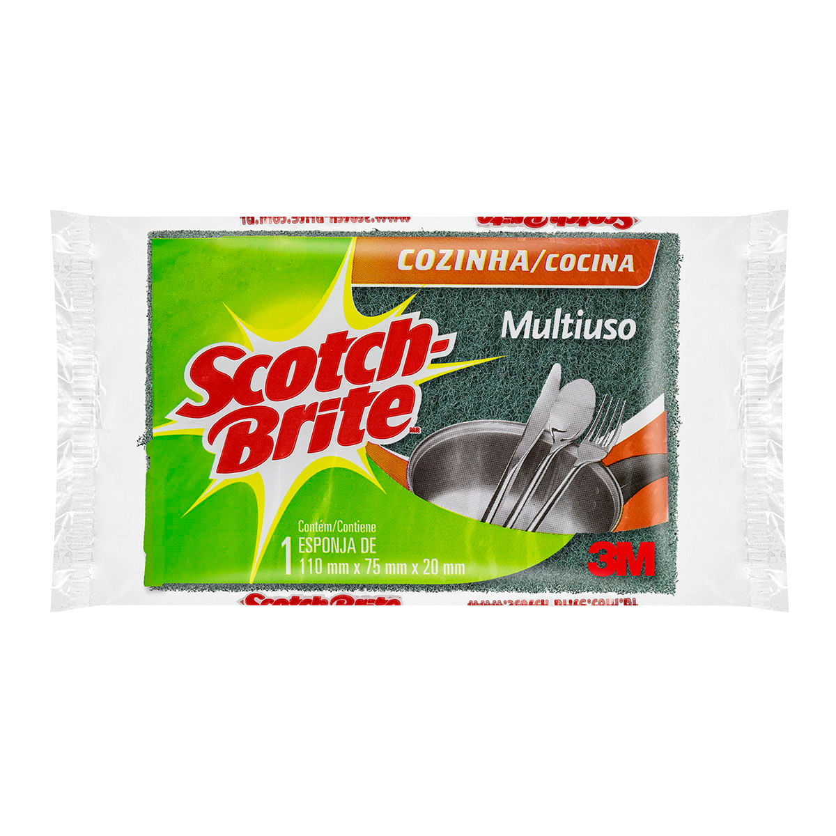 Esponja Multiuso Scotch-Brite com 1 Unidade