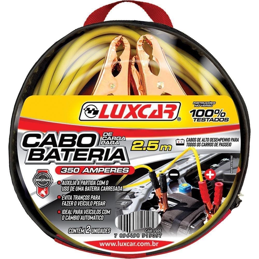 Cabo de Carga para Bateria 350 Amperes Luxcar - 2.5 m