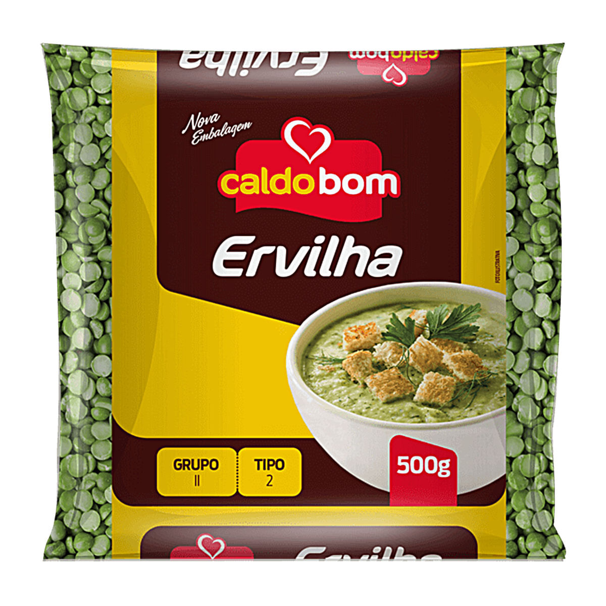 Ervilha Partida Caldo Bom 500g