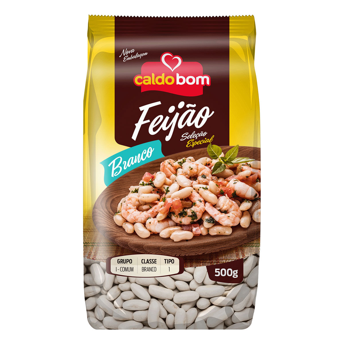 Feijão Branco Tipo 1 Caldo Bom Gourmet 500g