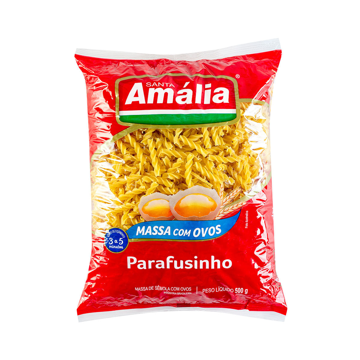 Macarrão Parafusinho Santa Amália com Ovos 500g