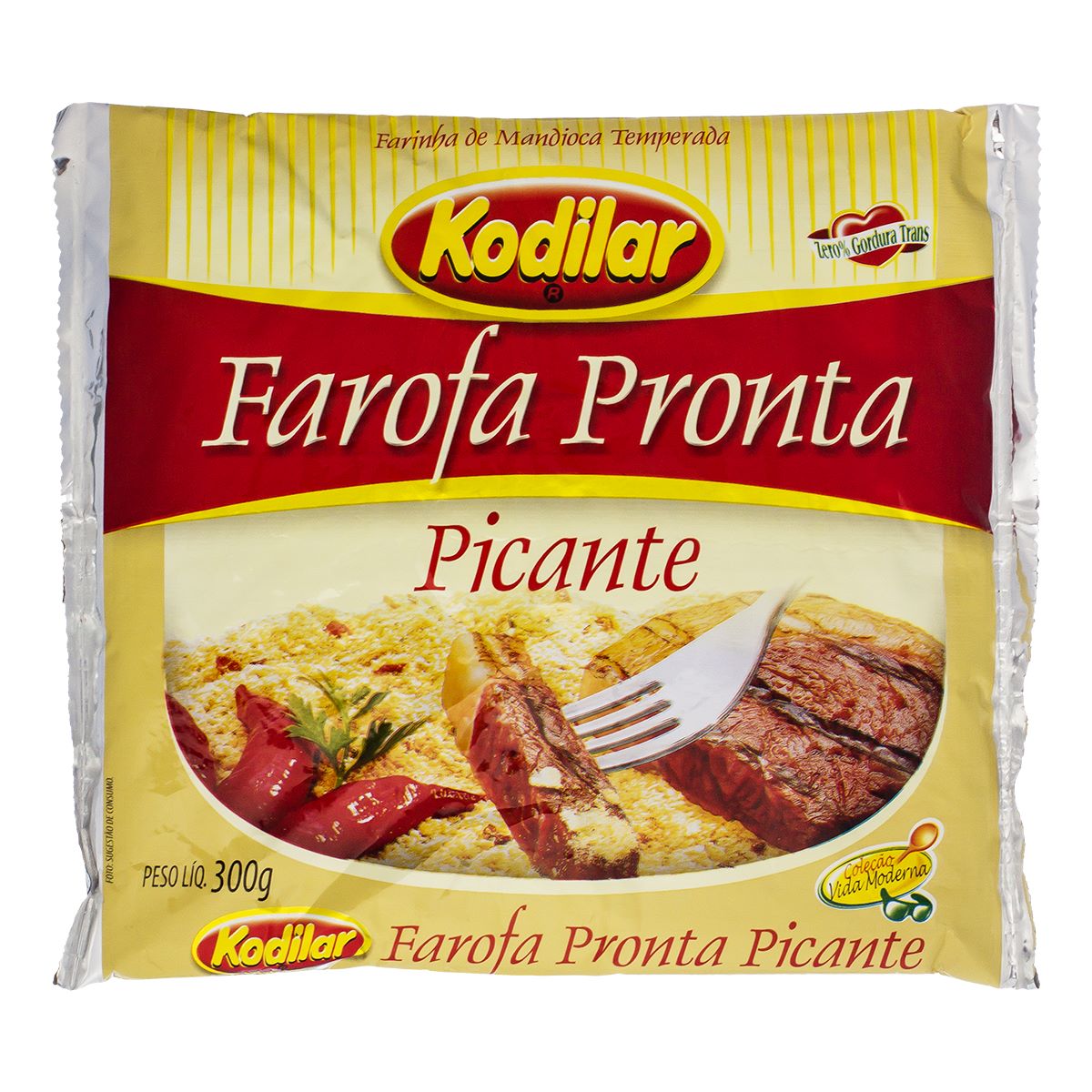 Farofa de Mandioca Temperada Picante Kodilar 300 g