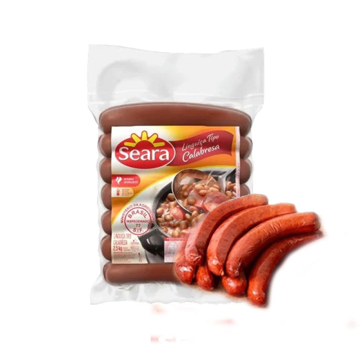 Linguiça Calabresa Inteira Seara Aproximadamente 400 g