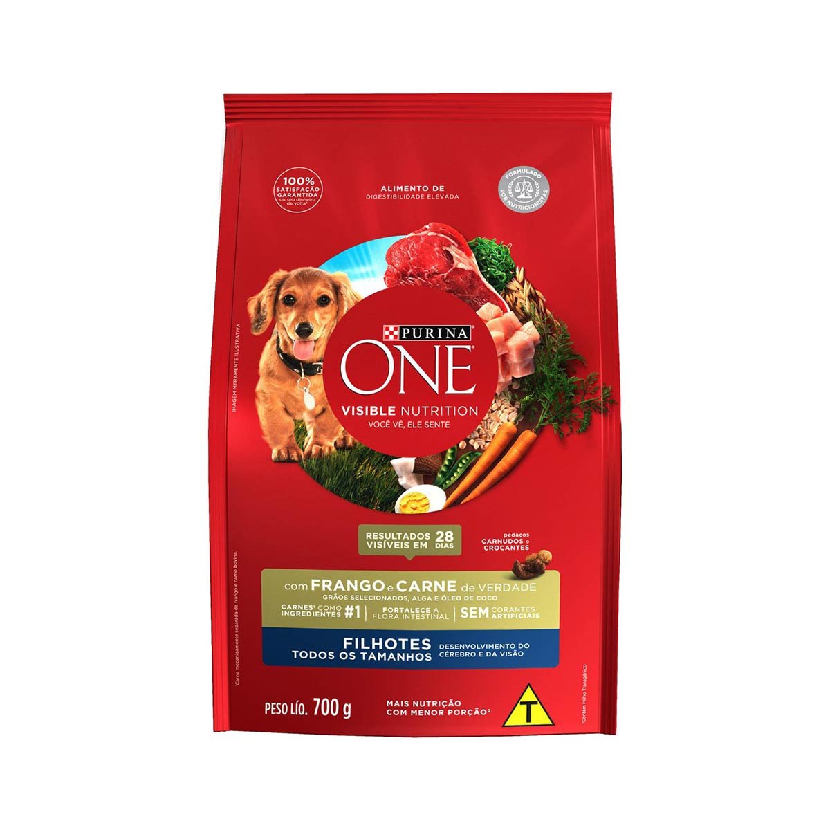 Ração Seca para Cachorro Adulto Purina One Carne 700g