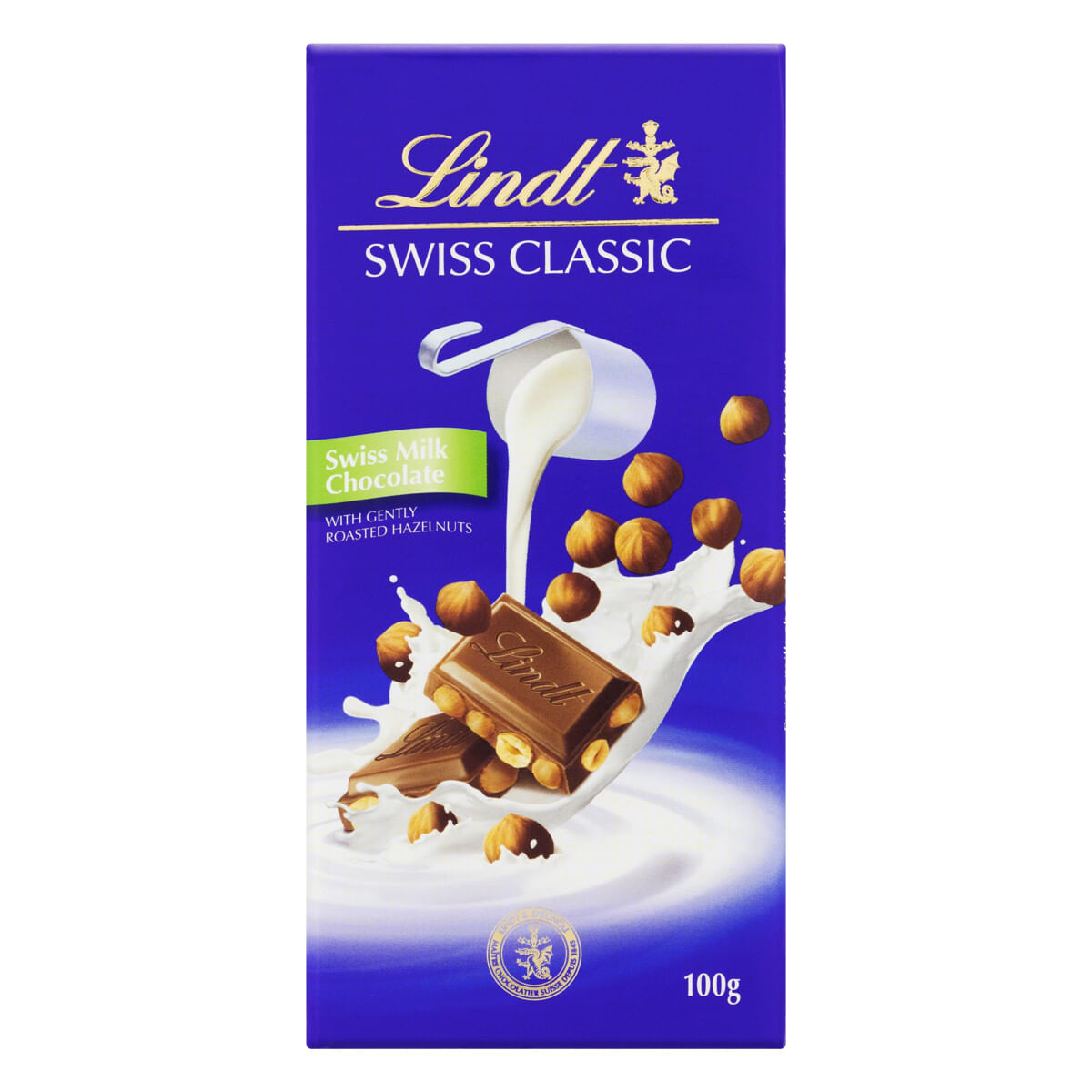 Chocolate ao Leite com Avelã Lindt Swiss Classic 100g