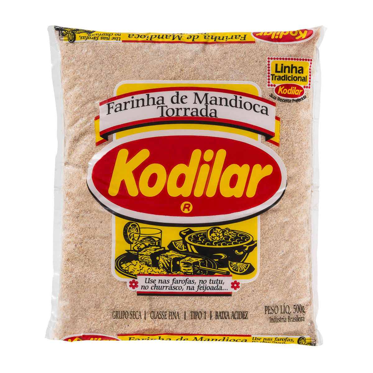 Farinha de Mandioca Torrada Tradicional Kodilar 500g