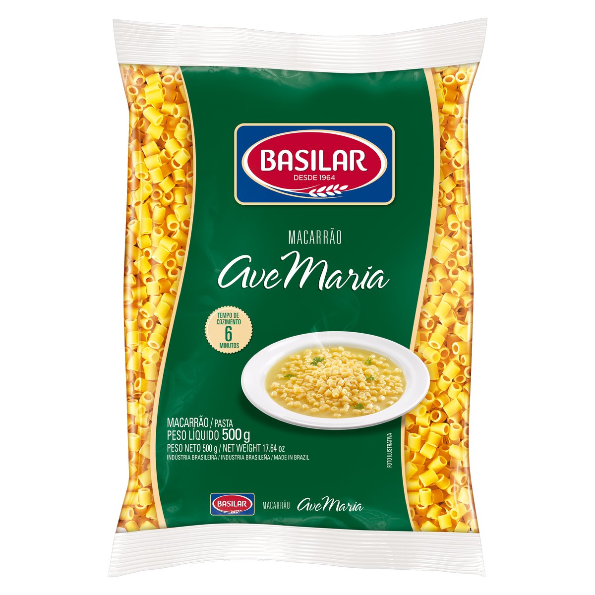 Macarrão Basilar Ave Maria 500g