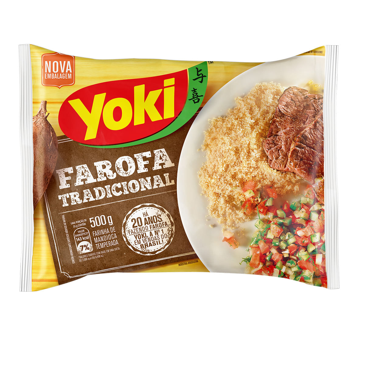 Farofa de Mandioca Tradicional Yoki 500g