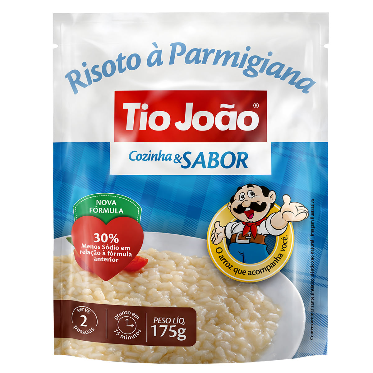 Risoto Carnaroli Parmigiana Tio João Cozinha &amp; Sabor 175g