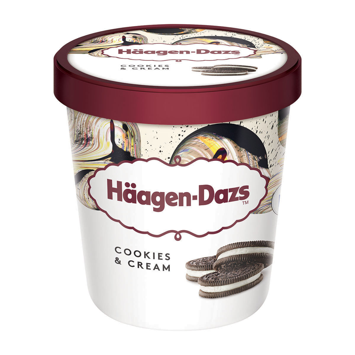 Sorvete de Cookies e Creme Häagen-Dazs 473ml