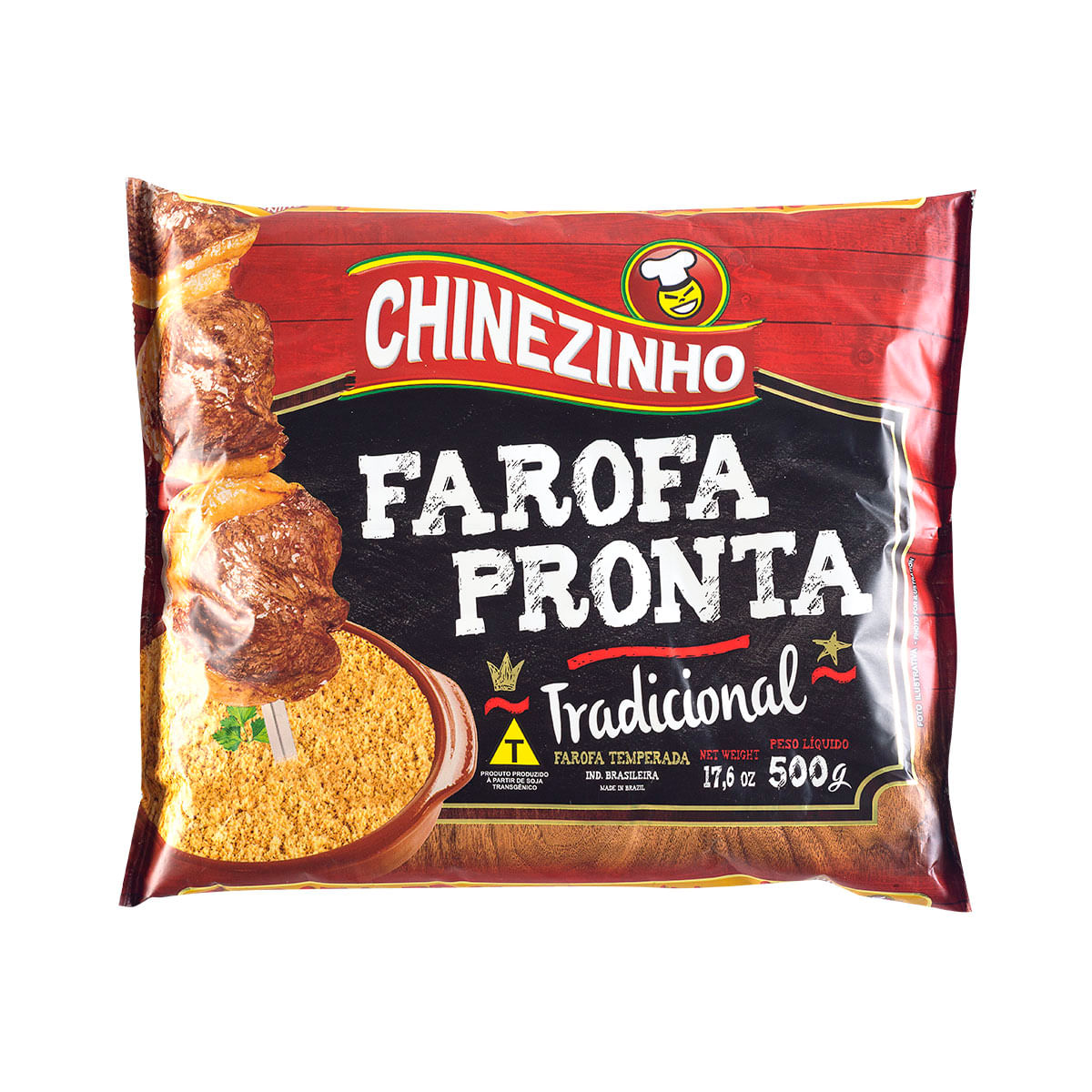 Farofa Pronta Tradicional Temperada Chinezinho 500g