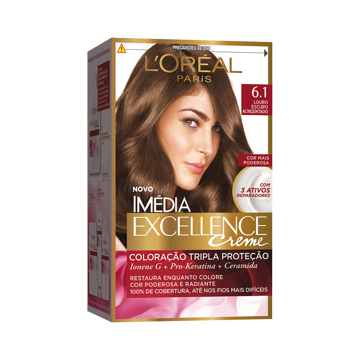 Tintura para Cabelo Louro Escuro Acinzentado L&apos;Oreal Paris 47g