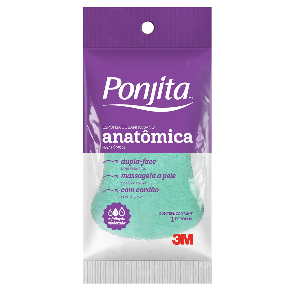 Esponja Anatômica para Banho Ponjita