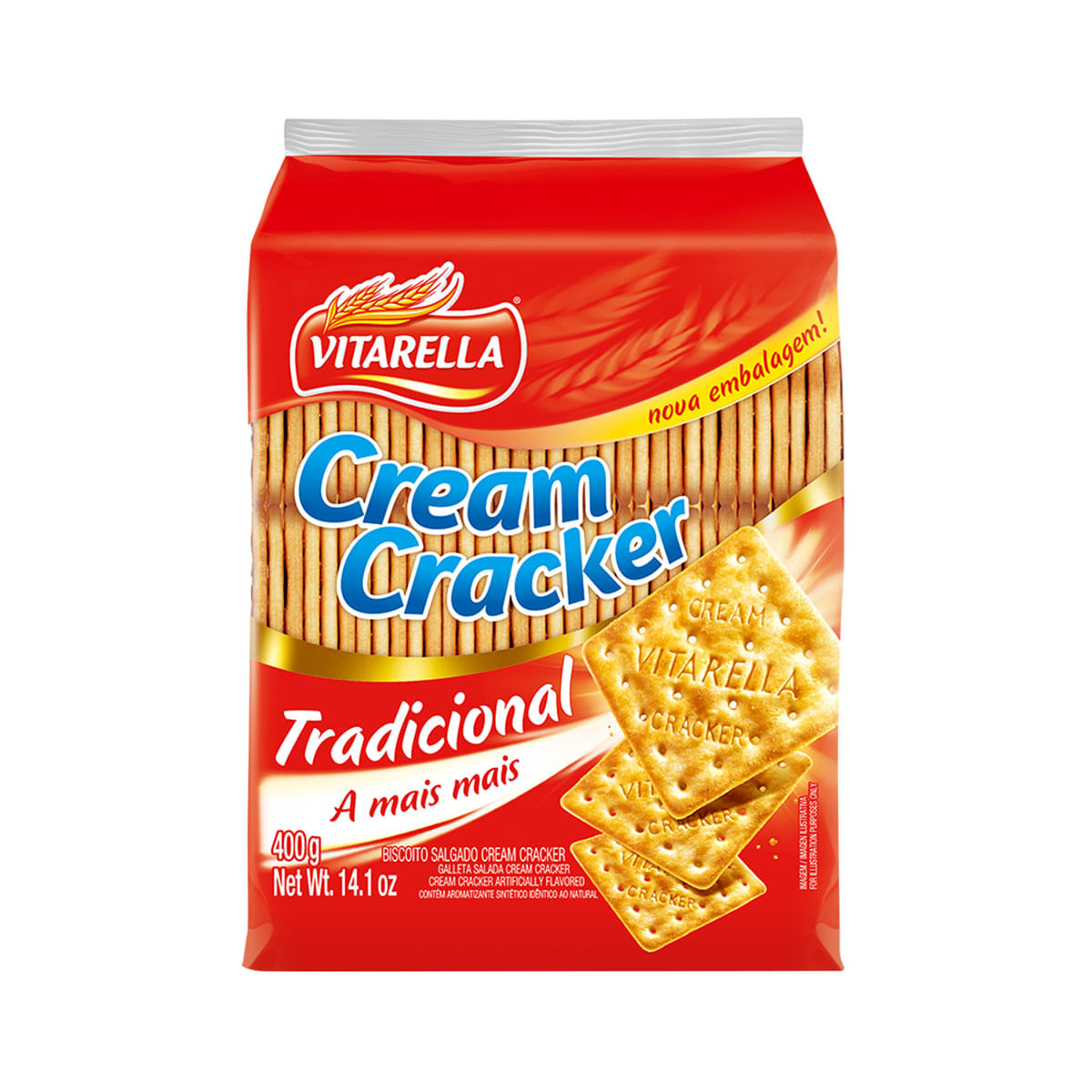 Biscoito Cream Cracker Vitarella 400g