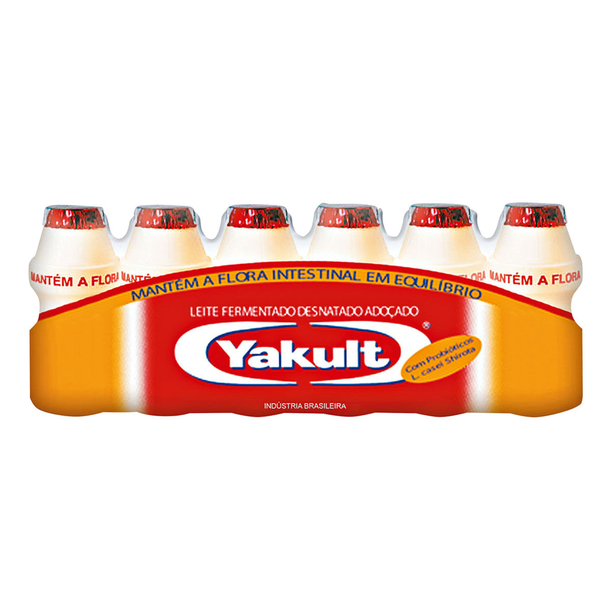 Leite Fermentado Desnatado Yakult 80g 6 Unidades