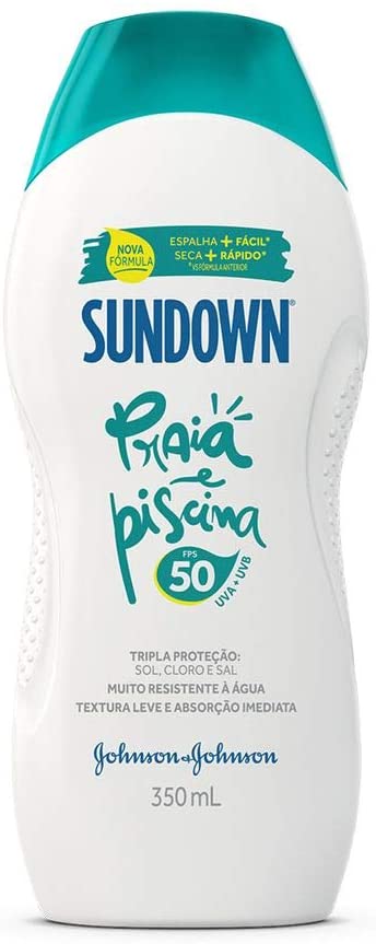 Protetor Solar 50 FPS Sundown Praia e Piscina 350 ml