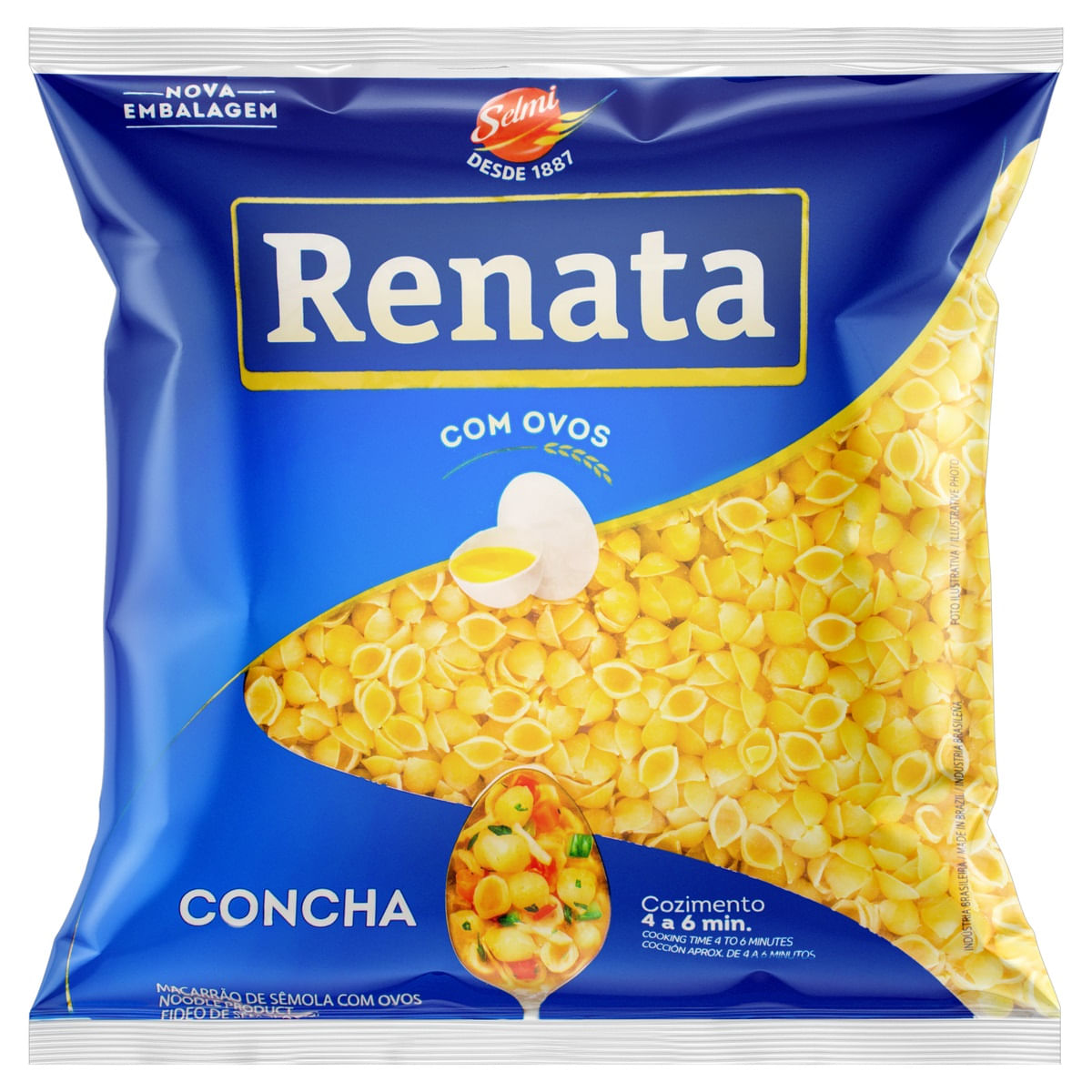 Macarrão Conchiglione Renata com Ovos Nº 1 500g