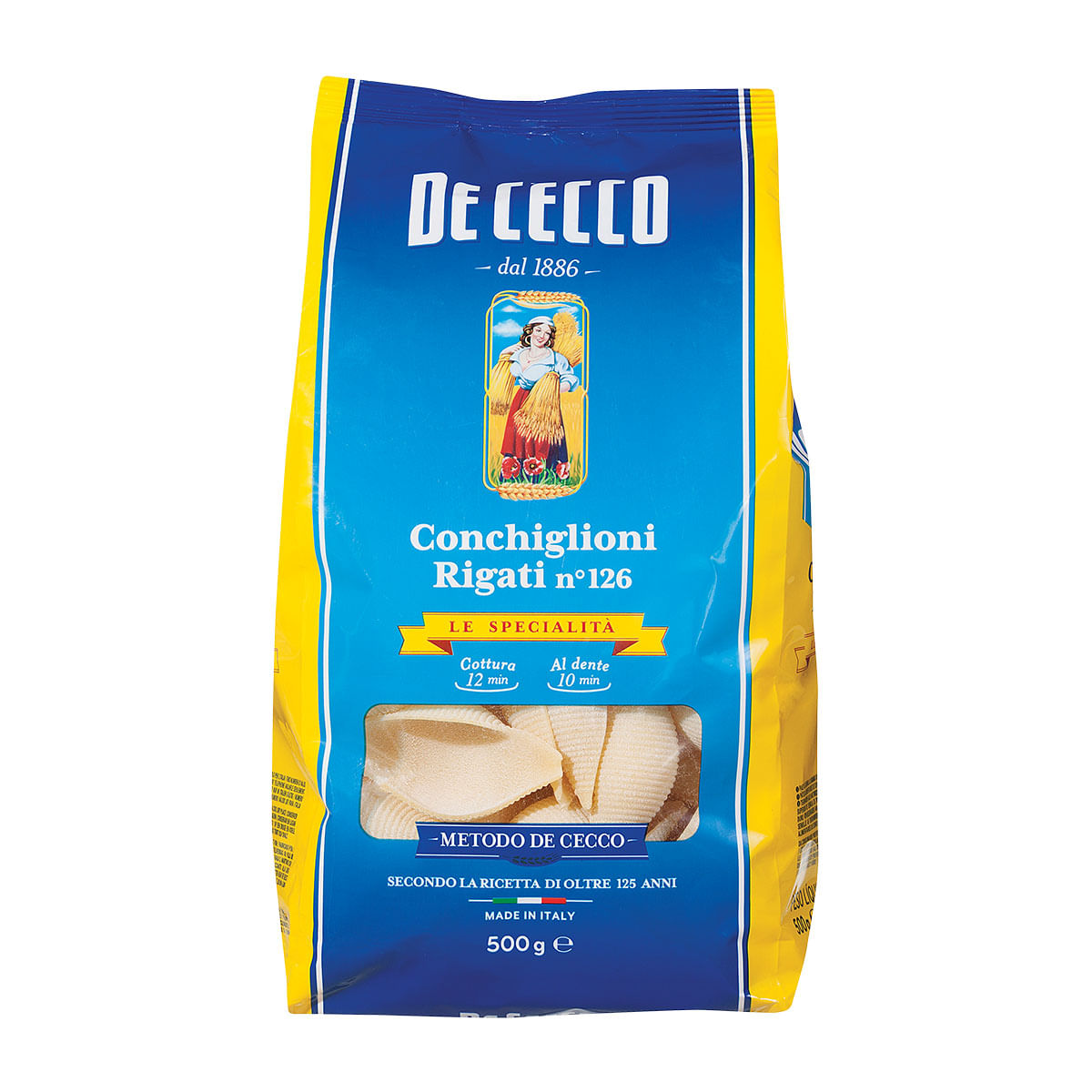 Macarrão Conchiglione De Cecco Grano Duro 500g