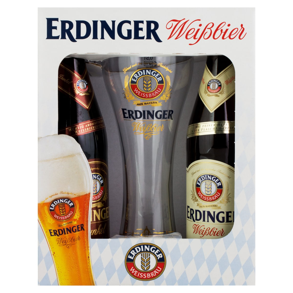 Kit Cerveja Erdinger Weissbier 500ml + Copo